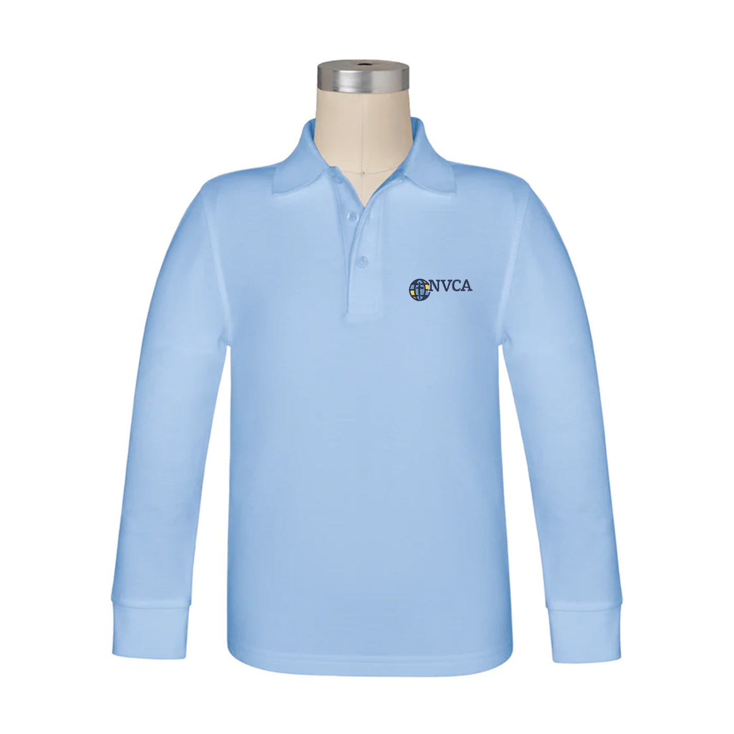 North Valley Christian Long Sleeve Pique Polo
