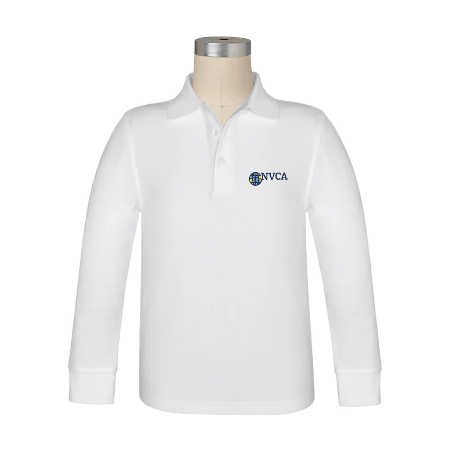 North Valley Christian Long Sleeve Pique Polo
