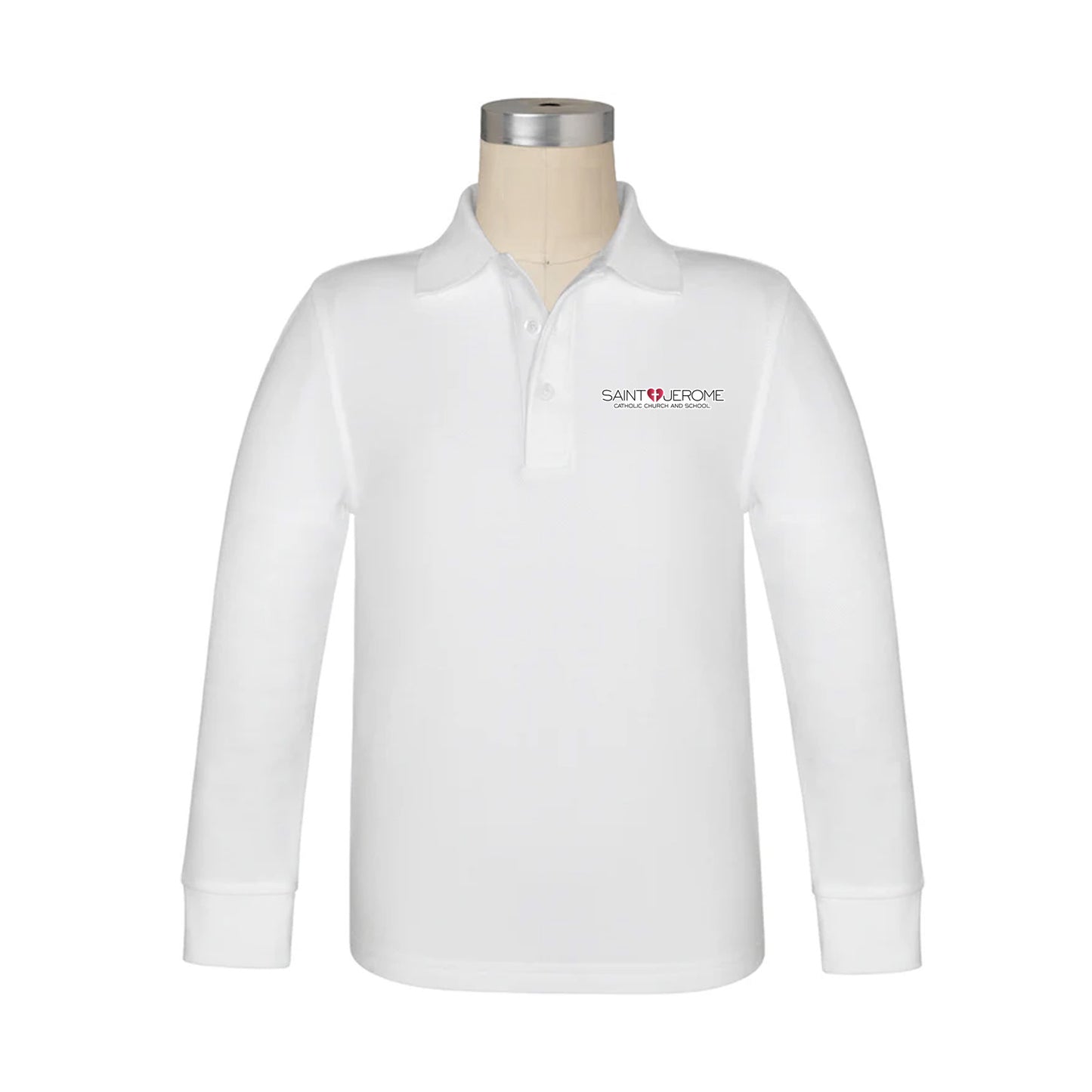 St Jerome Long Sleeve Pique Polo