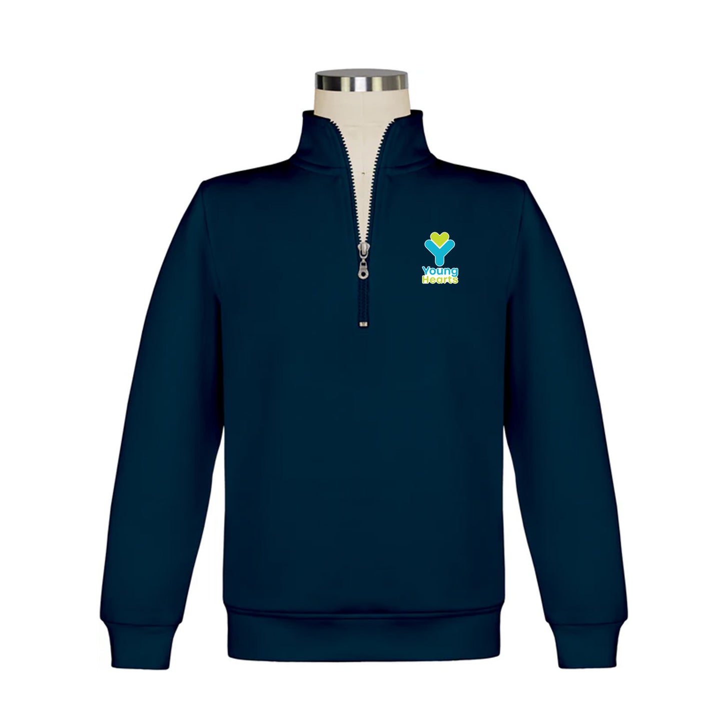 Young Hearts Quarter Zip Pullover Sweatshirt