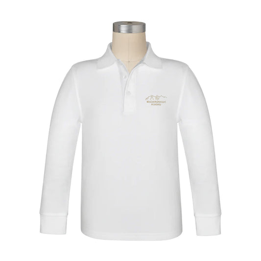 Mission Montessori Long Sleeve Pique Polo
