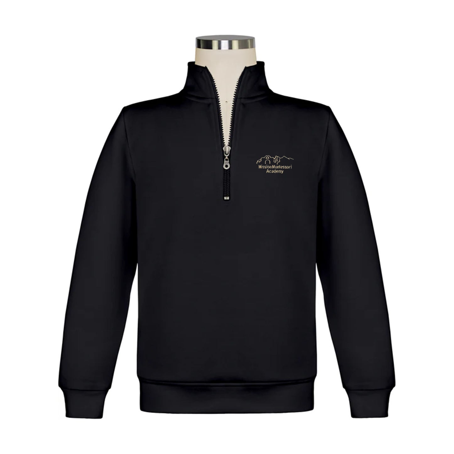 Mission Montessori Quarter Zip Pullover Sweatshirt