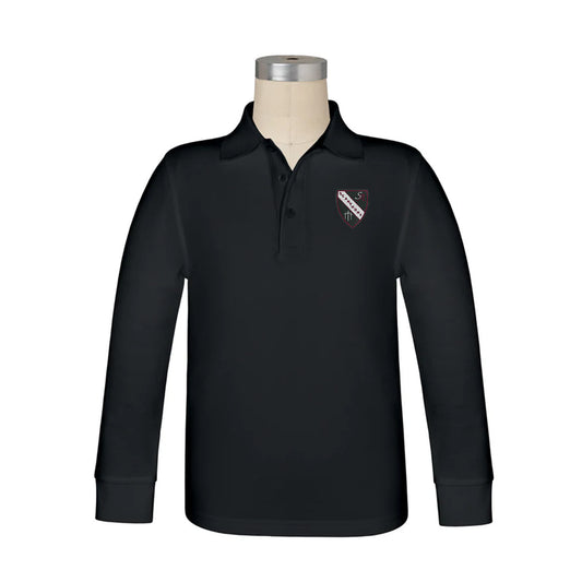 St Anthony Long Sleeve Pique Polo