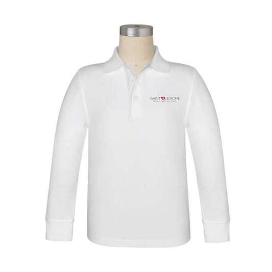 St Jerome Long Sleeve Pique Polo